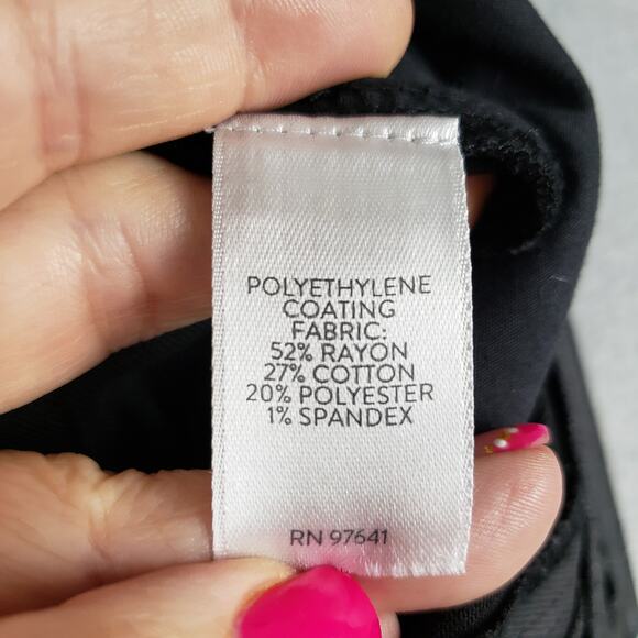 J. Jill Denim 14 Slim Ankle Jeans Black Metallic Sheen Coating Stretch Steampunk - Picture 11 of 12